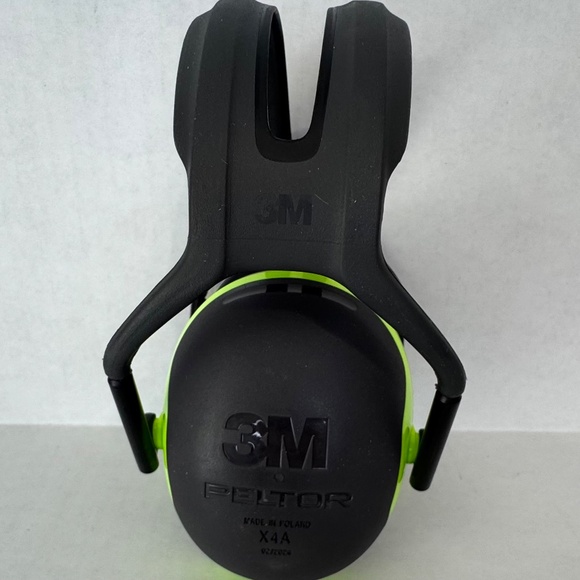 3M X 4A Hearing Protection/Black & Lime Green Earmuffs/Noise Reduction Rate 27dB - Picture 2 of 8